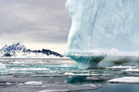 Schwimmendes Eis in der Bucht von Rothera, Antarktis. Foto: Robert Ricker / Alfred-Wegener-Institut