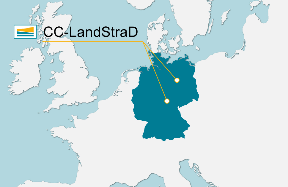 Untersuchungsgebiet des Projekts CC-LandStraD
